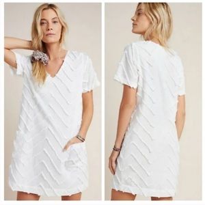 Anthropologie x Porridge Marcelle Textured V-Neck Shift Dress Women’s Sz XS